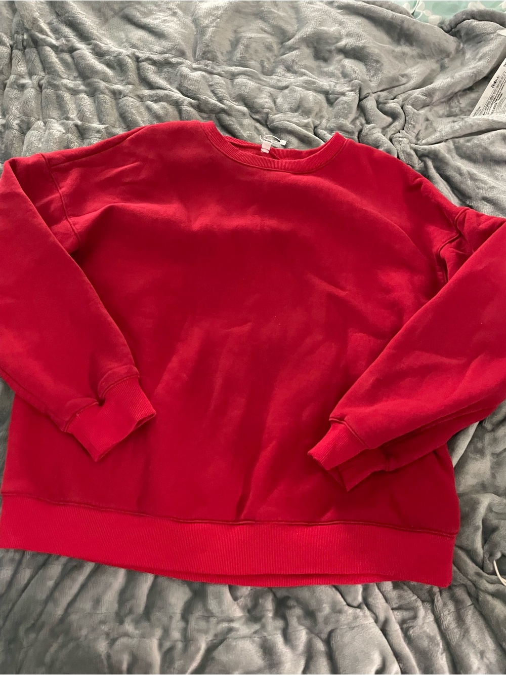 Plain Red Crewneck Sweatshirt